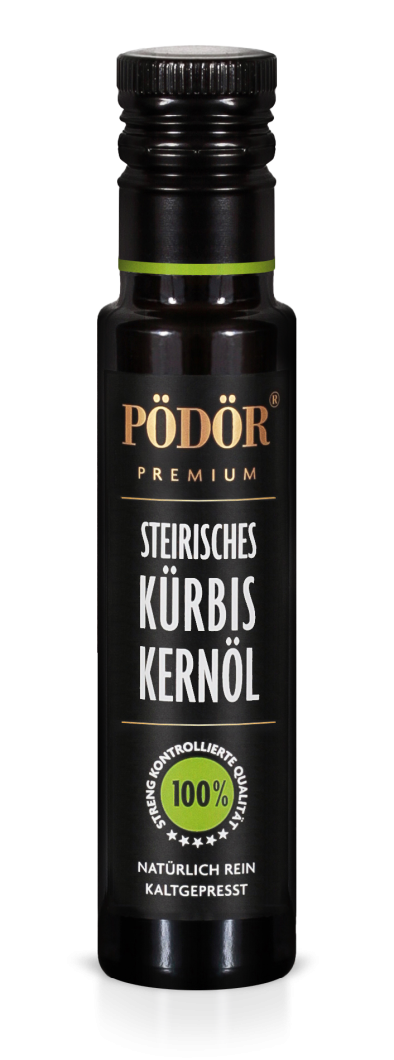 Kürbiskernöl, Steirisch kaltgepresst