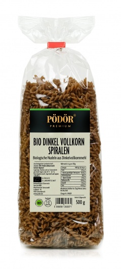 Bio Spiralen - Nudeln aus Dinkel Vollkorn