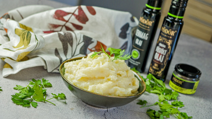 Omega-3 Kartoffelpüree mit Lein- und Räuchöl