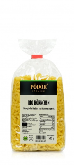Bio Hörnchen - Nudeln aus Hartweizengrieß