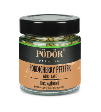 Pondicherry Pfeffer, weiß - ganz Pondicherry Pfeffer, weiß - ganz
