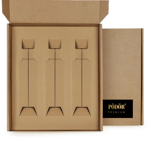 Geschenkbox - Natur für 3 Flaschen à 100 ml Geschenkbox - Natur für 3 Flaschen à 100 ml