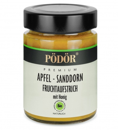 Bio Apfel - Sanddorn Fruchtaufstrich mit Lindenhonig_1
