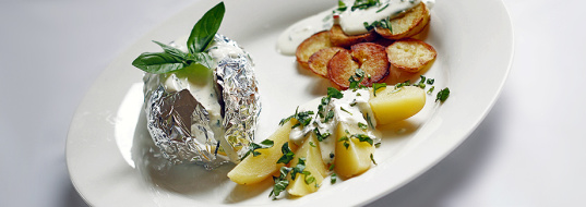 Grillsauce mit Leinöl für Grillfleisch und Kartoffeln