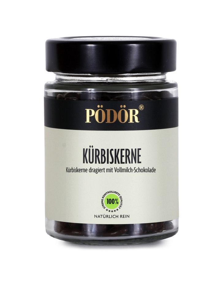 Kürbiskerne dragiert mit Vollmilch-Schokolade