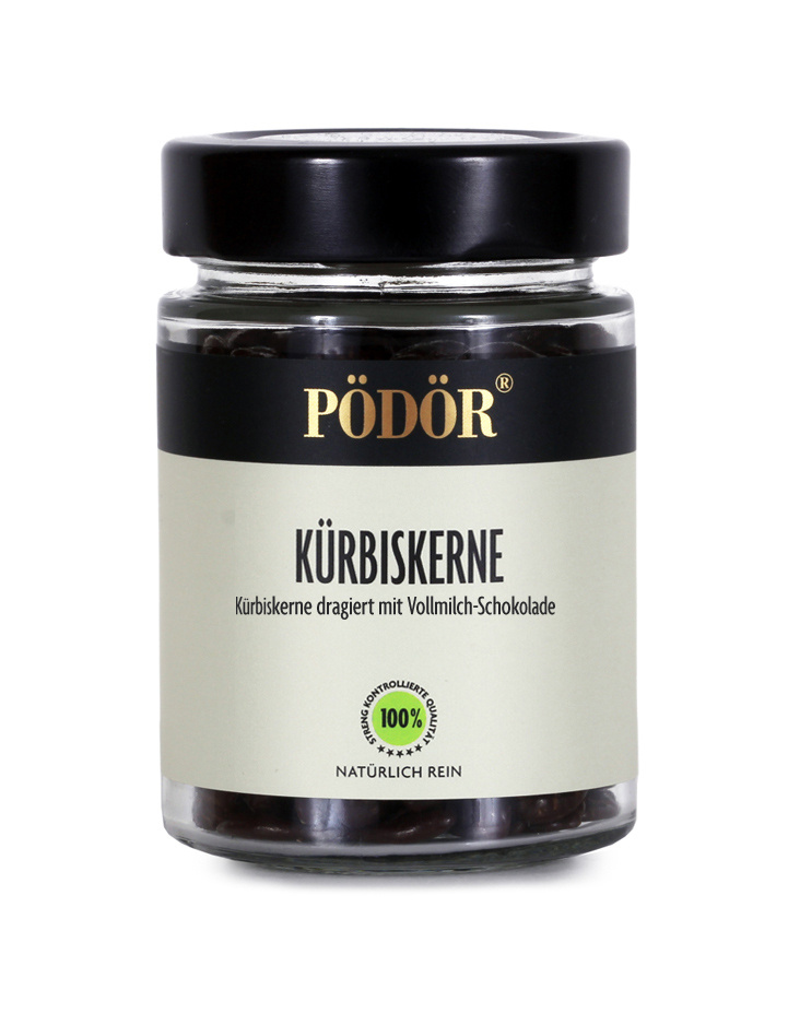 Kürbiskerne dragiert mit Vollmilch-Schokolade