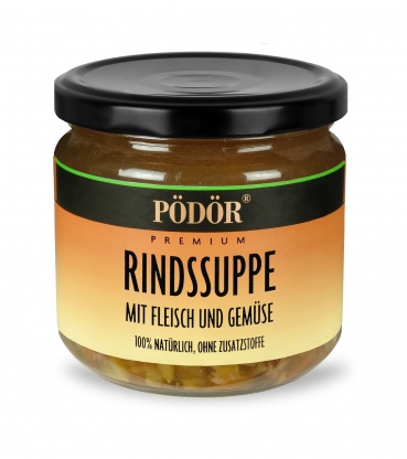 Rindssuppe mit Fleisch & Gemüse