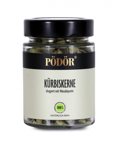 Kürbiskerne dragiert mit Wasabipaste_1