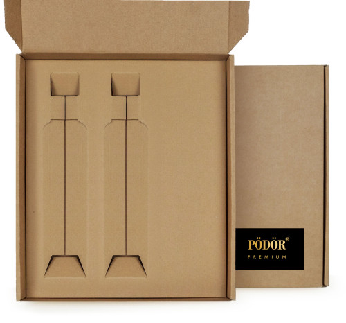 Geschenkbox - Natur für 2 Flaschen à 250 ml Geschenkbox - Natur für 2 Flaschen à 250 ml