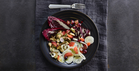 Hähnchenbrustsalat mit Steinpilzpesto