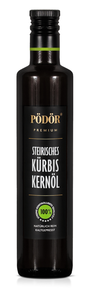 Kürbiskernöl, Steirisch kaltgepresst