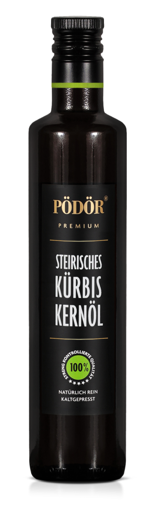 Kürbiskernöl, Steirisch kaltgepresst