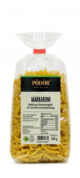 Makkaroni - Nudeln aus Hartweizengrieß mit zwei Eiern aus Bodenhaltung_1