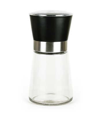 Gewürzmühle Glas - Schwarz