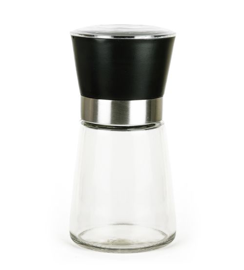 Gewürzmühle Glas - Schwarz
