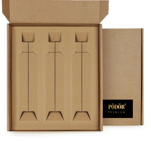 Geschenkbox - Natur für 3 Flaschen à 250 ml Geschenkbox - Natur für 3 Flaschen à 250 ml