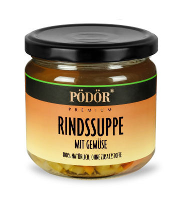 Rindssuppe mit Gemüse