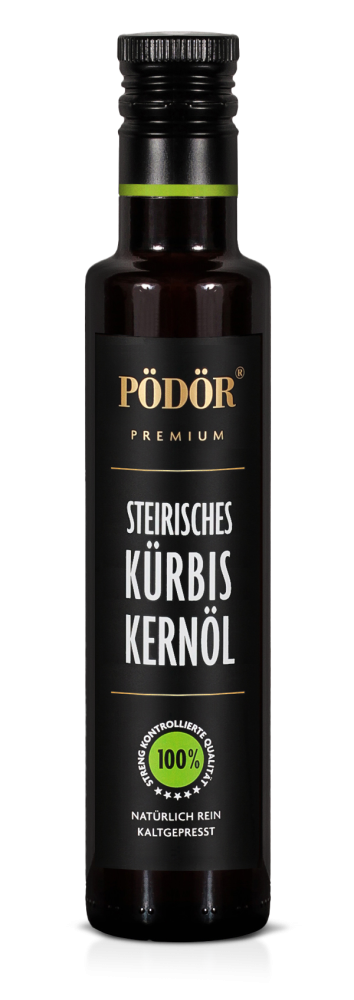 Kürbiskernöl, Steirisch kaltgepresst