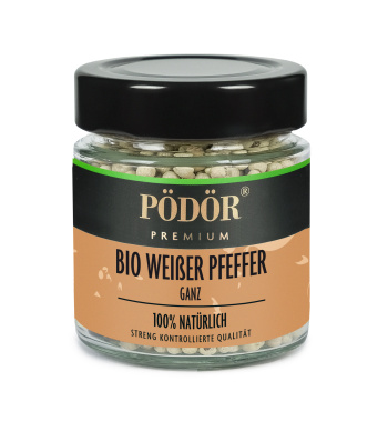 Bio weißer Pfeffer - ganz