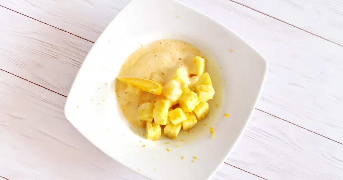 Orangenzabaione mit Macadamianussöl