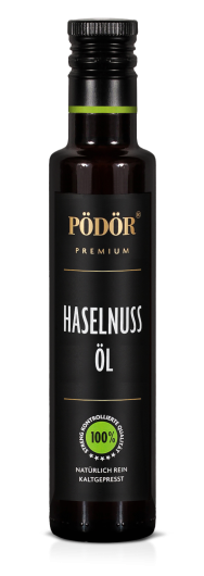 Haselnussöl aus Piemonteser Haselnüssen kaltgepresst Haselnussöl aus Piemonteser Haselnüssen kaltgepresst