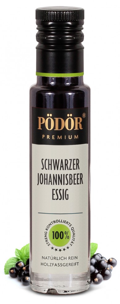 Schwarzer Johannisbeeressig Schwarzer Johannisbeeressig